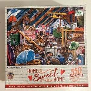 Like New 550 Piece Jigsaw Puzzle “Attic Secrets” by Home Sweet Home